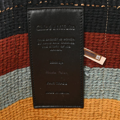 Chloe X MIFUKO Woven Large Woody Basket Tote Multicolor 6 of 12