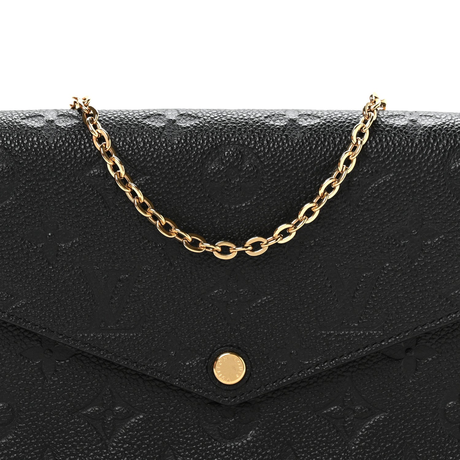 Louis Vuitton Empreinte Pochette Felicie Chain Wallet Black 16 of 23