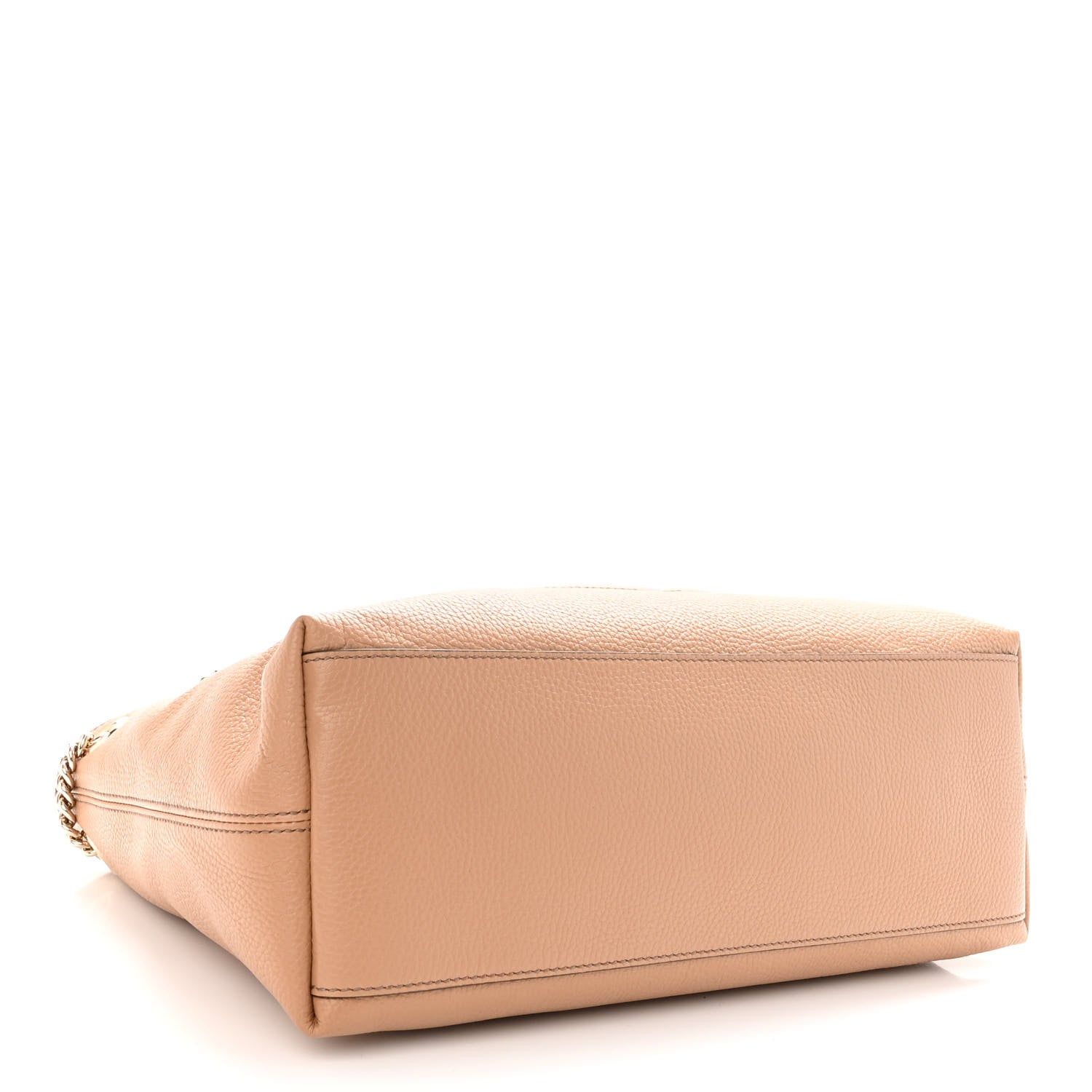 Gucci Pebbled Calfskin Medium Soho Chain Shoulder Bag Camelia 4 of 11
