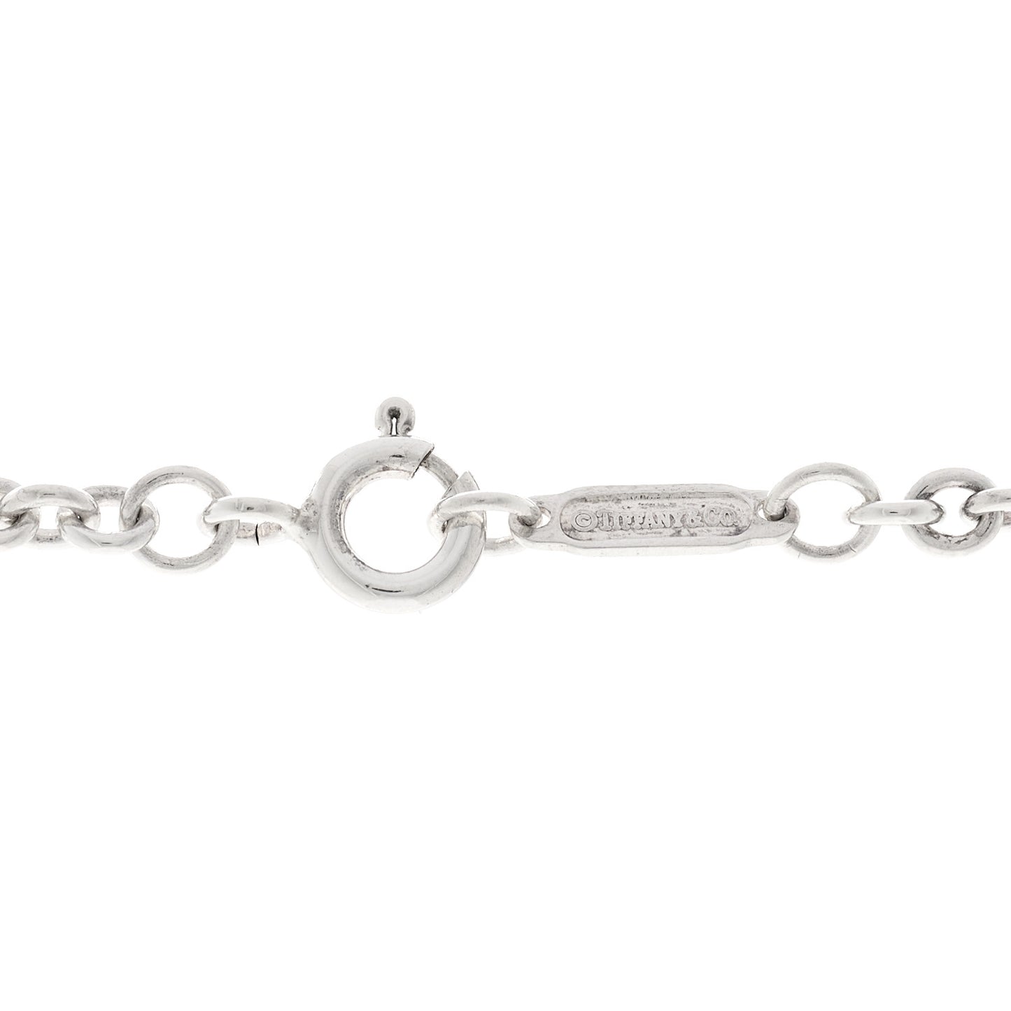 Sterling Silver Round Padlock Charm Pendant Necklace