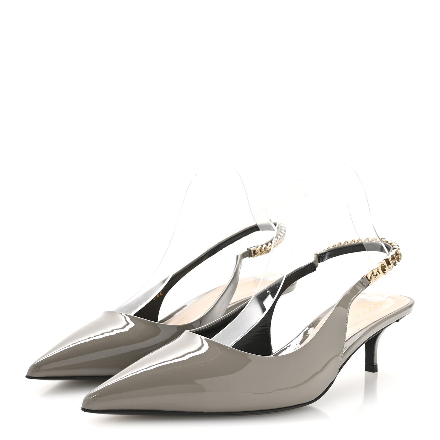 Patent Signoria 35mm Slingback Pumps 40 New Fango