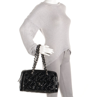 Chanel Patent Day Glo Flap Bag Black 2 of 7