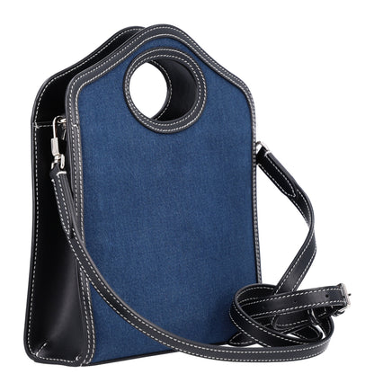 Burberry Denim Smooth Calfskin Mini Pocket Bag Blue 3 of 10