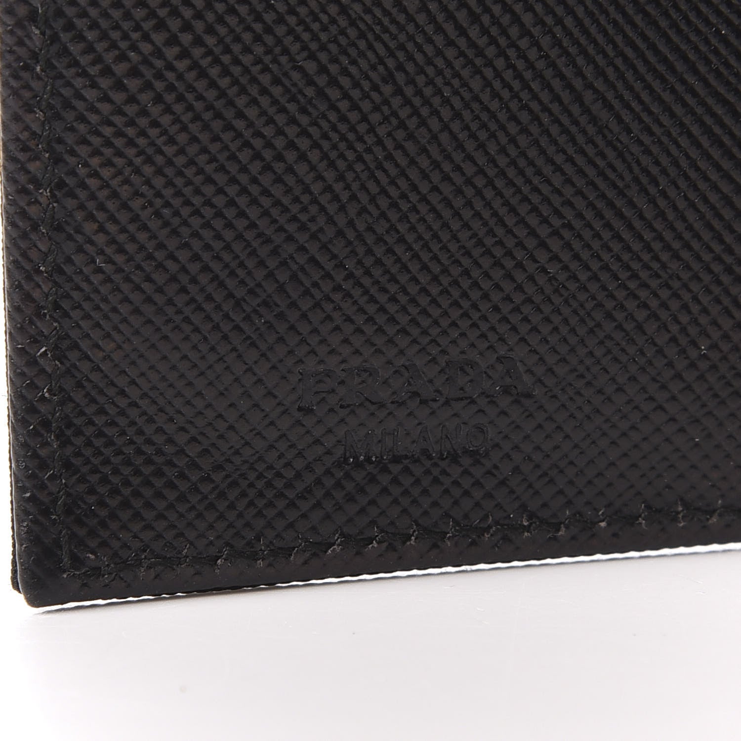 Prada Tessuto Nylon French Wallet Black 7 of 8