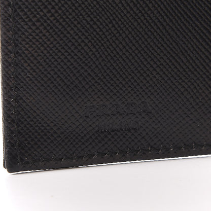 Prada Tessuto Nylon French Wallet Black 7 of 8