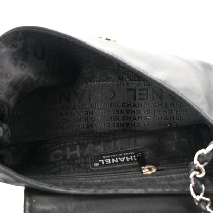 Chanel Lambskin Quilted CC Accordion Shoulder Bag Black 5 of 12