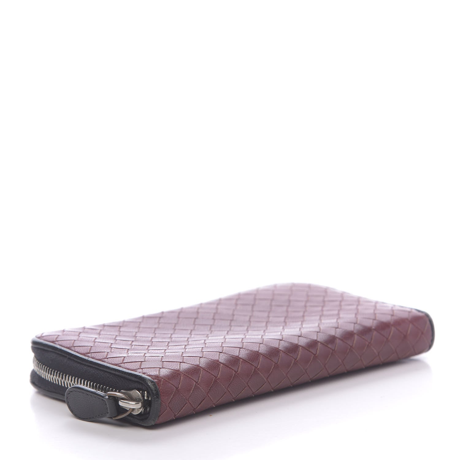 Bottega Veneta Nappa Intrecciato Zip Around Wallet Eclipse Black 4 of 7