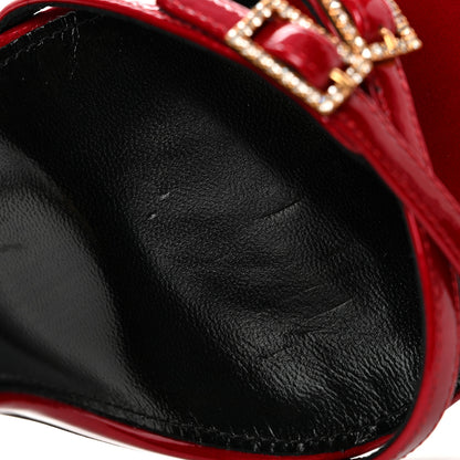 Saint Laurent Calfskin Patent Ankle Strap Sandals 39 Tibet Red 11 of 13