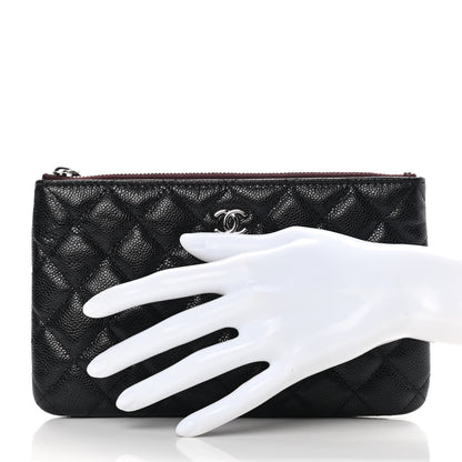 Chanel Caviar Quilted Cosmetic Case Black 2 of 8