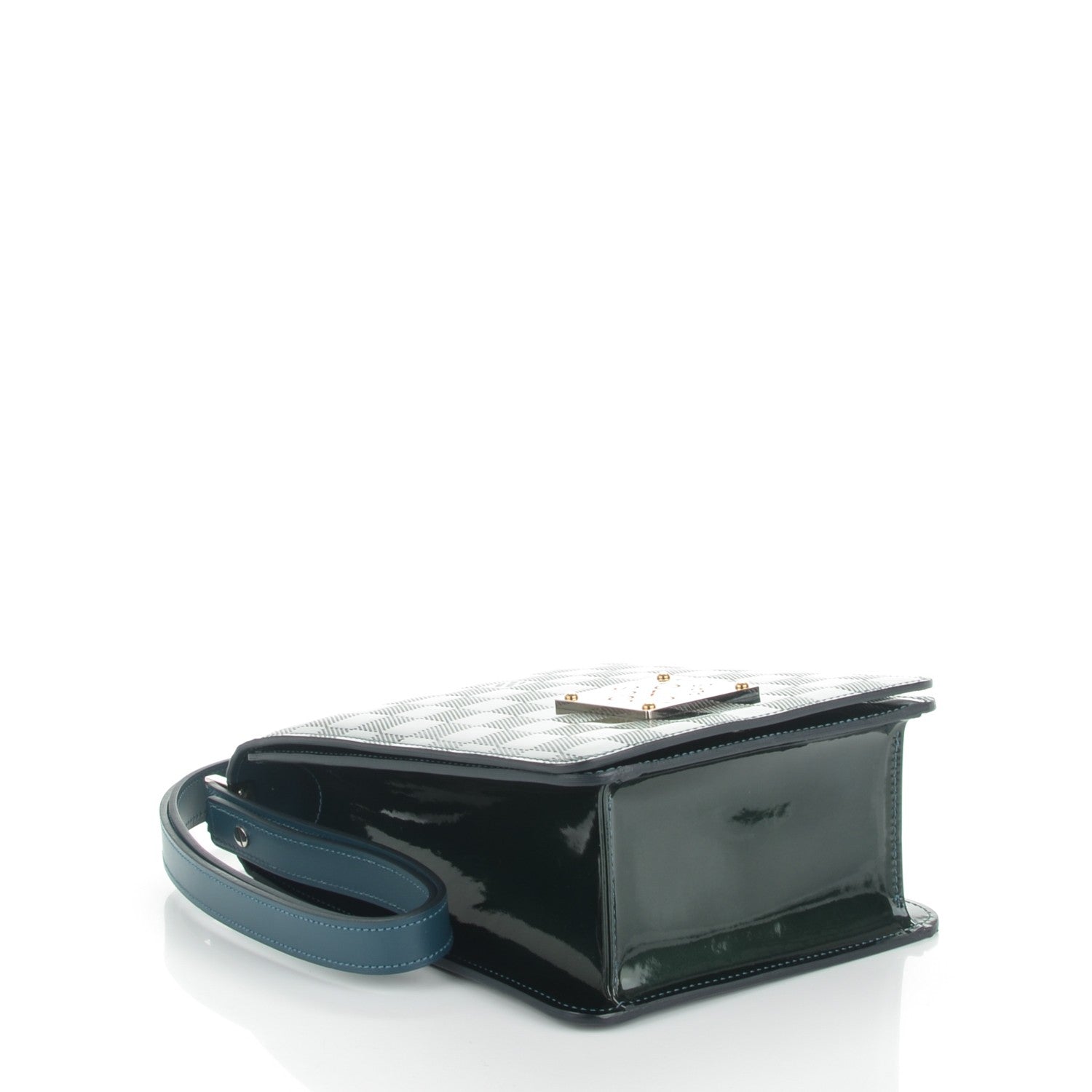 Louis Vuitton Damier Vernis Club Petrole Blue 4 of 7