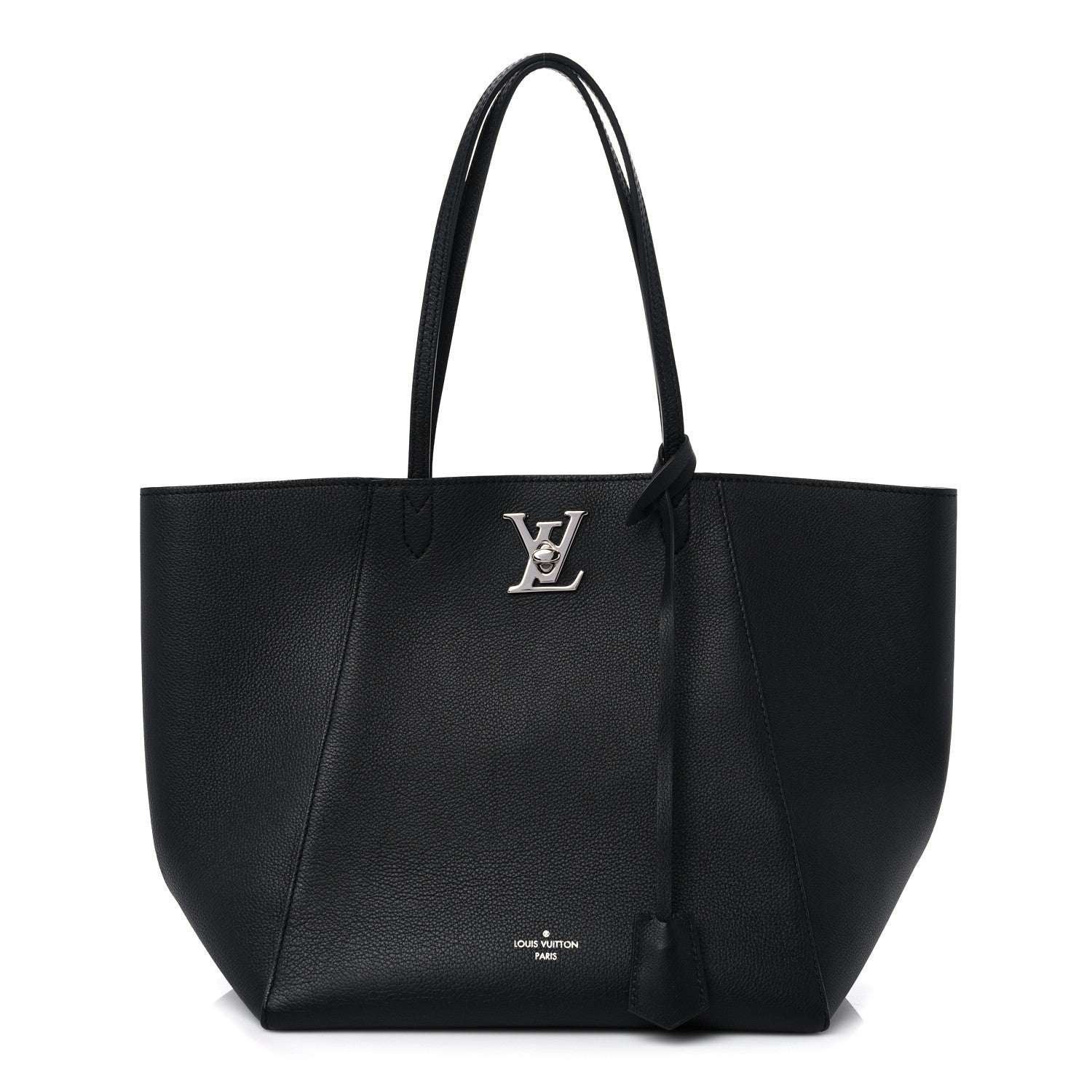 Louis Vuitton Calfskin Lockme Cabas Black 1 of 10