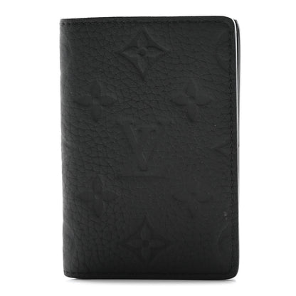 Louis Vuitton Taurillon Monogram Pocket Organizer Black 1 of 8