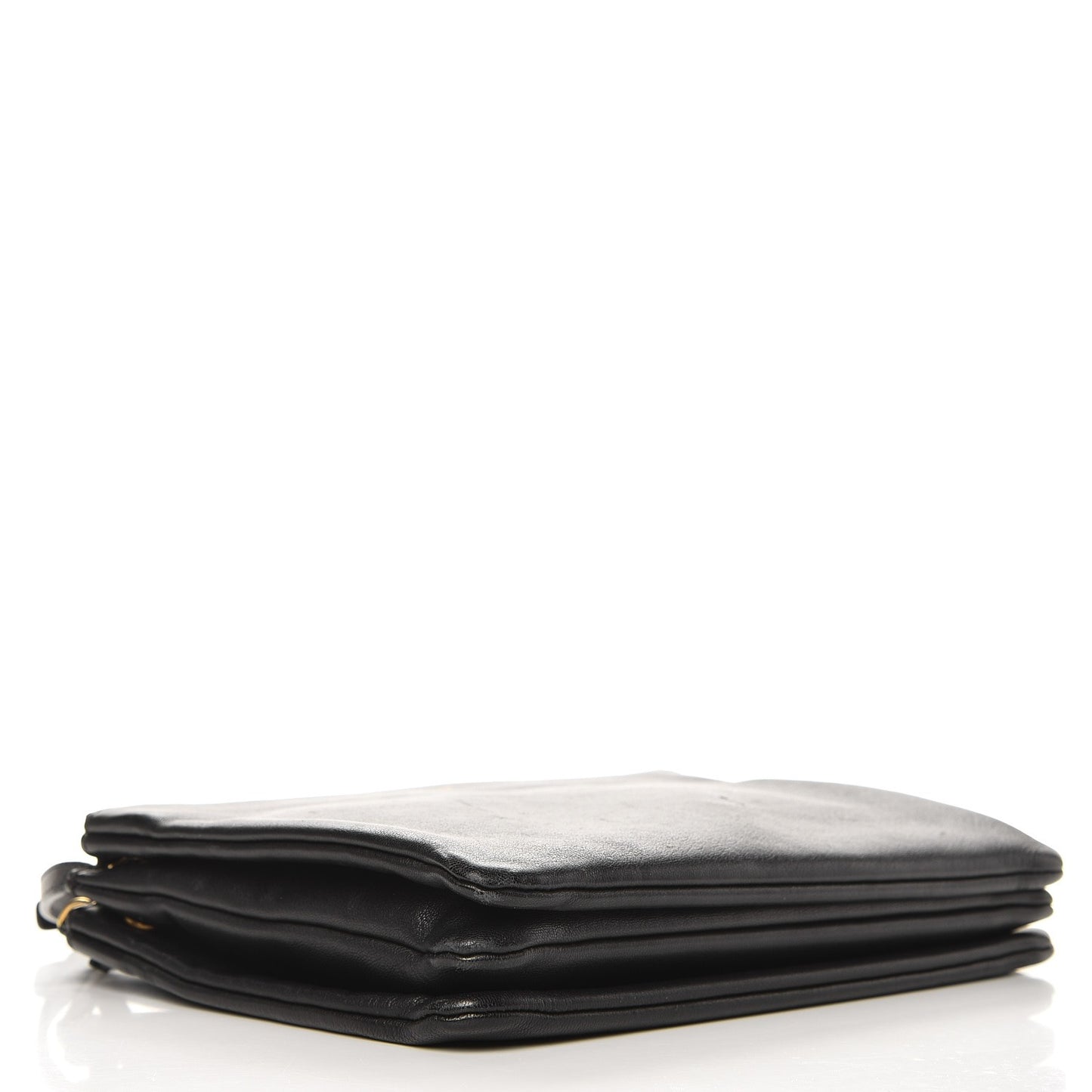 Lambskin Large Trio Crossbody Bag Black
