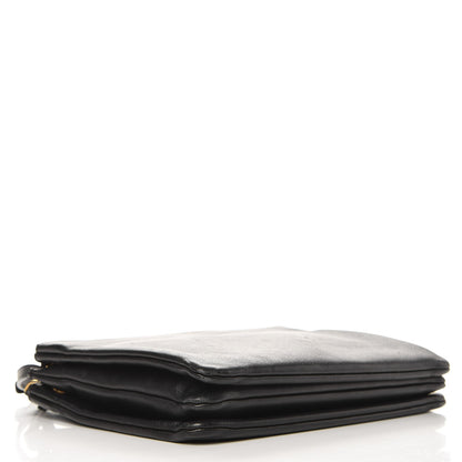 Celine Lambskin Large Trio Crossbody Bag Black 3 of 10