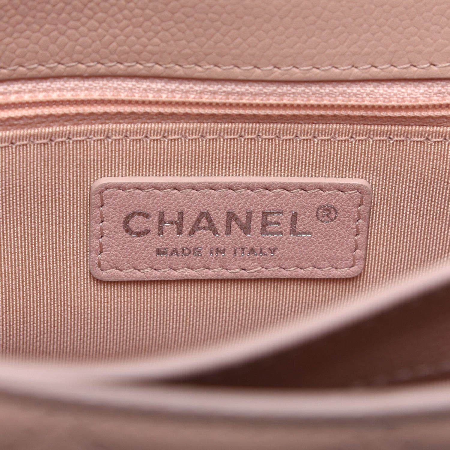 Chanel Grained Calfskin Quilted Small CC Box Top Handle Flap Beige 6 of 9