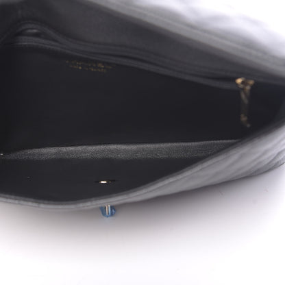 Chanel Caviar Quilted Flap Clutch Dark Grey 5 of 10