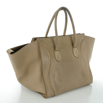 Celine Supple Calfskin Medium Phantom Luggage Beige 3 of 9