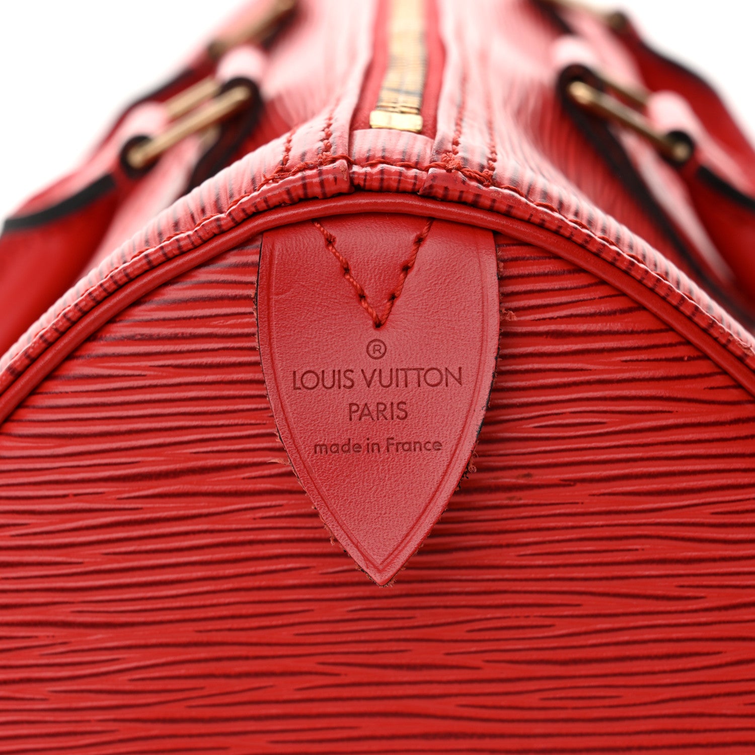 Louis Vuitton Epi Speedy 30 Castillan Red 7 of 11