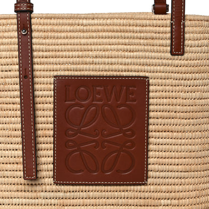 Loewe Raffia Small Square Basket Tote Bag Natural Tan 10 of 11