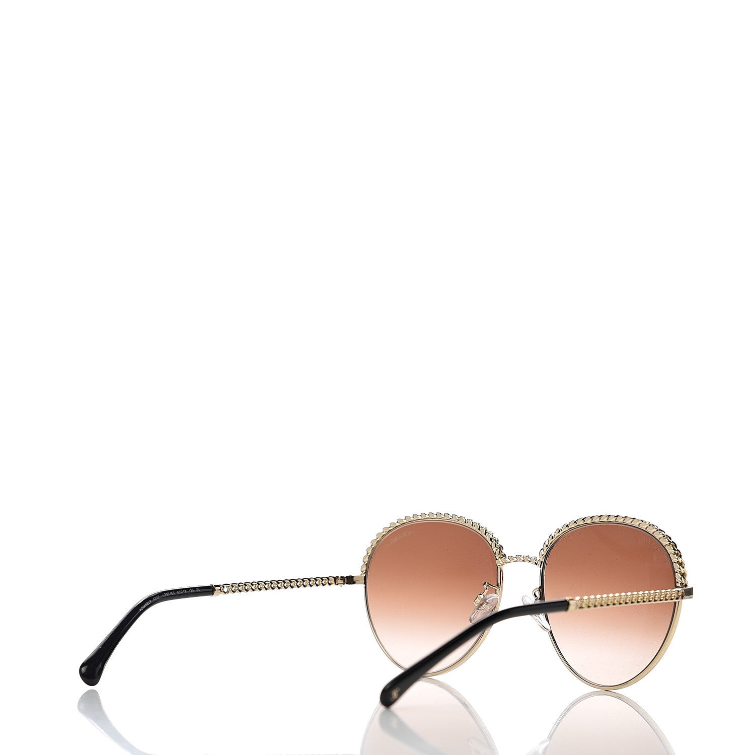 Chanel Chain Pantos Sunglasses 4242 Gold Brown 4 of 9