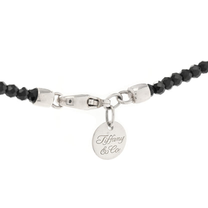 Tiffany Sterling Silver Black Spinel Pearl Ziegfeld Bead Necklace 3 of 3