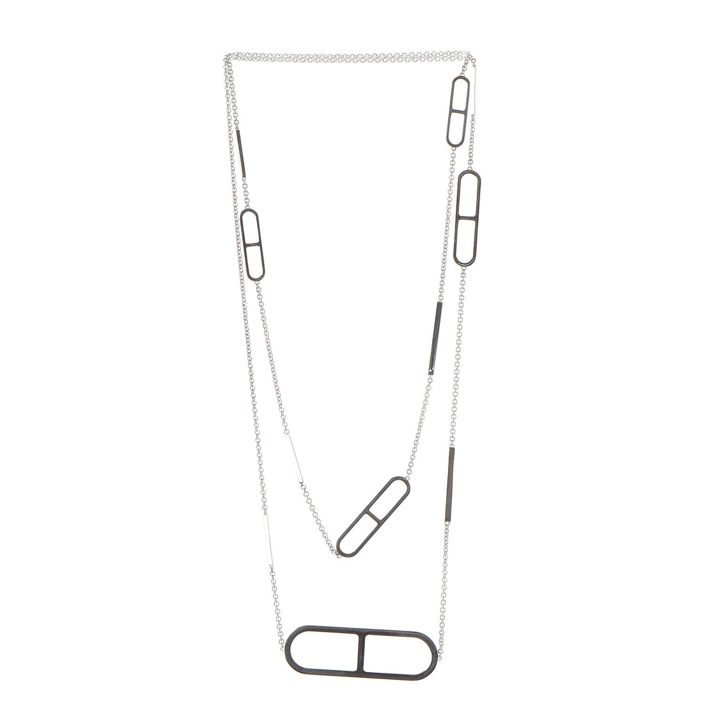 Sterling Silver Ever Chaine d'Ancre Long Necklace