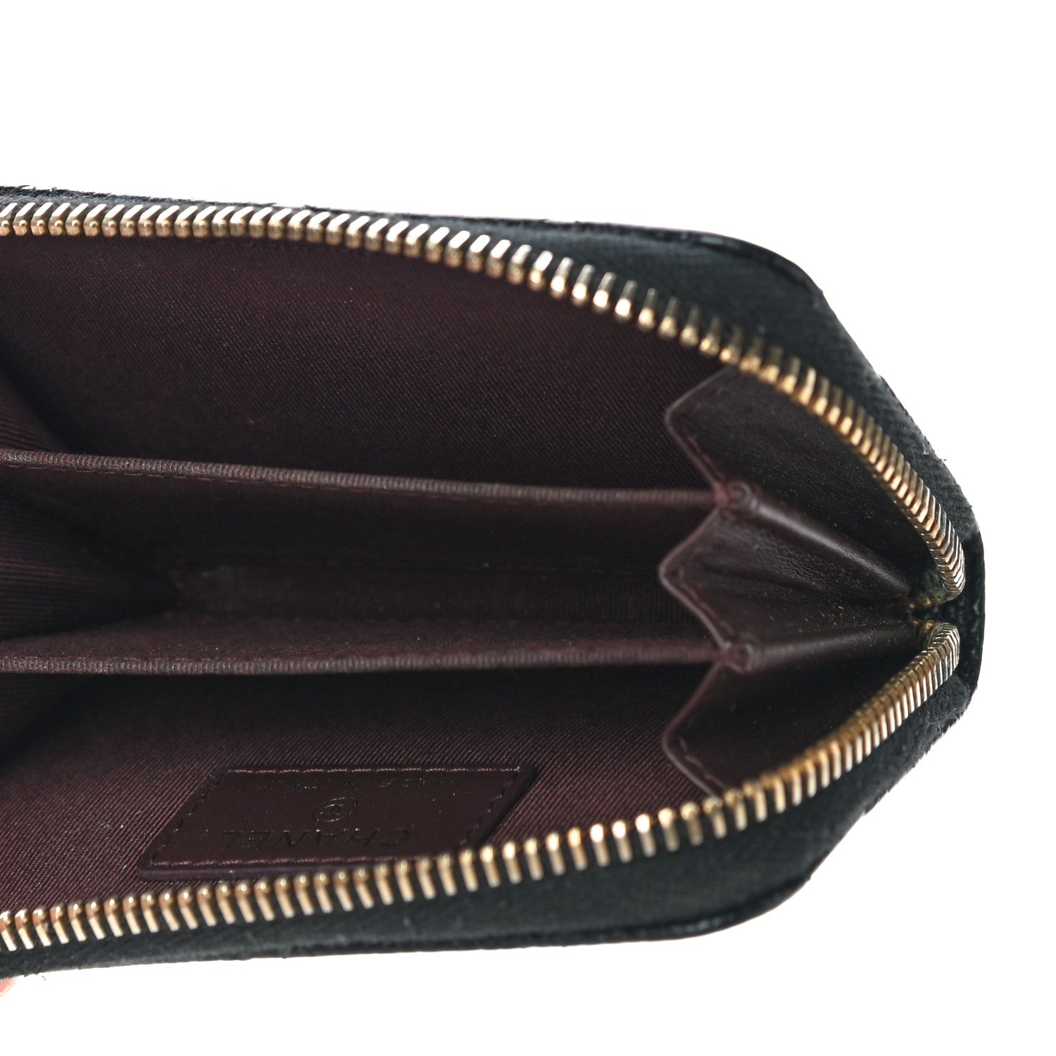 Chanel Caviar Quilted Zip Coin Purse Black 5 of 12