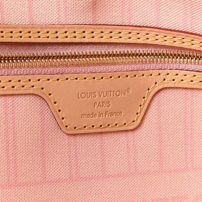 Louis Vuitton Damier Azur Neo Neverfull MM Rose Ballerine 6 of 9