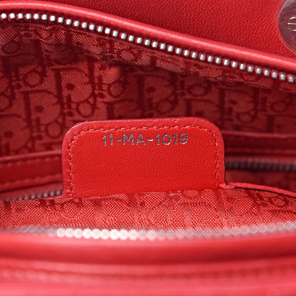Christian Dior Lambskin Cannage Large Lady Dior Red 7 of 11