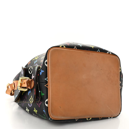 Louis Vuitton Monogram Multicolor Petit Noe Black 4 of 8