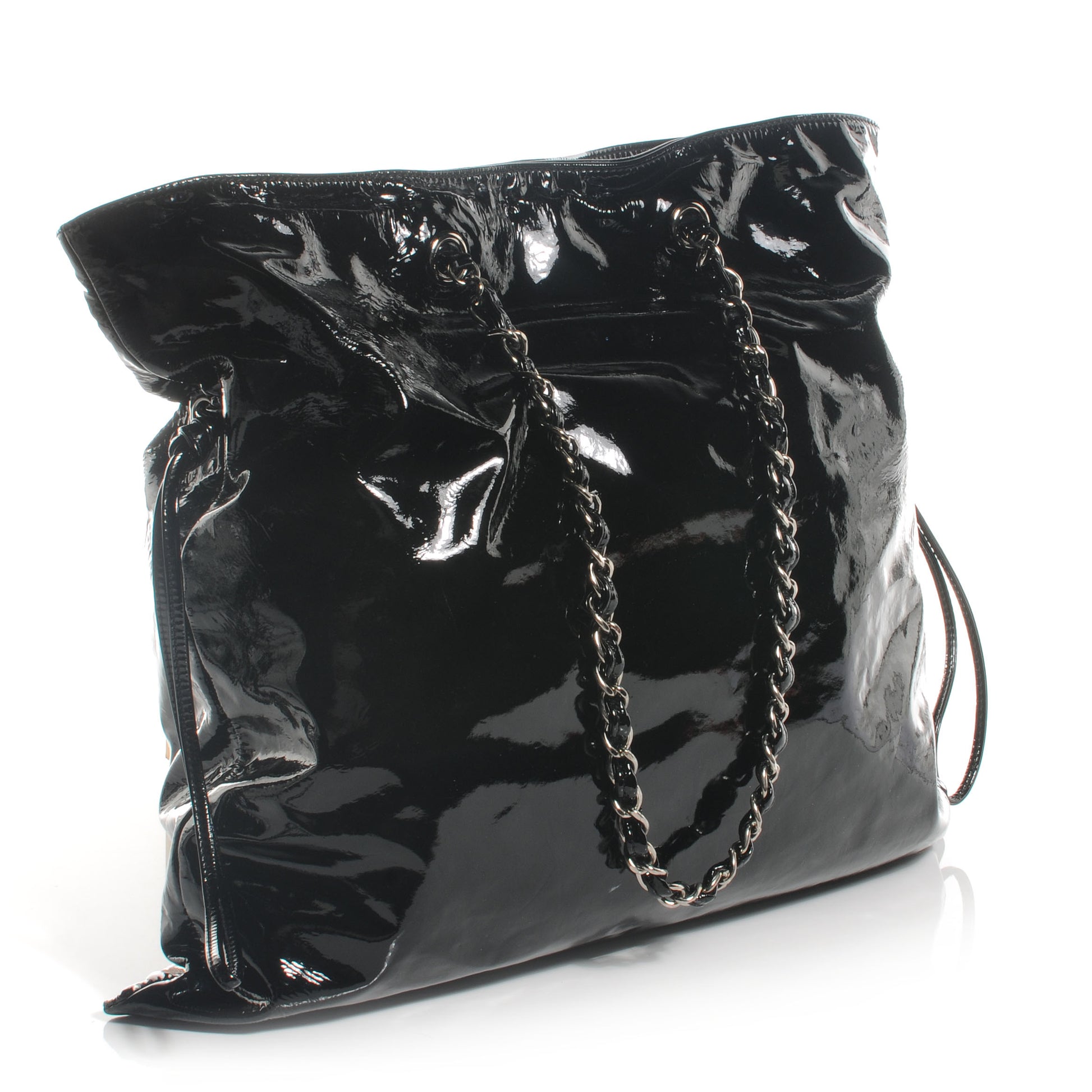 Chanel Patent Bonbons Shopper Tote Black 3 of 8