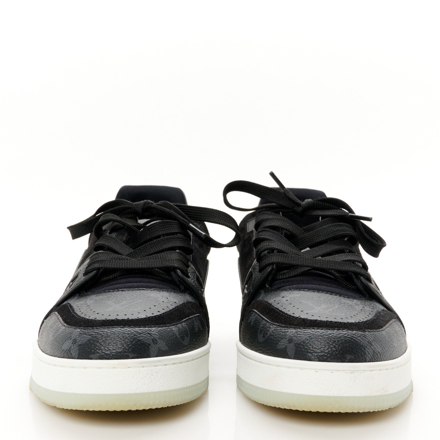 Louis Vuitton Monogram Eclipse Mens LV Trainer Sneakers 8 Black 3 of 11