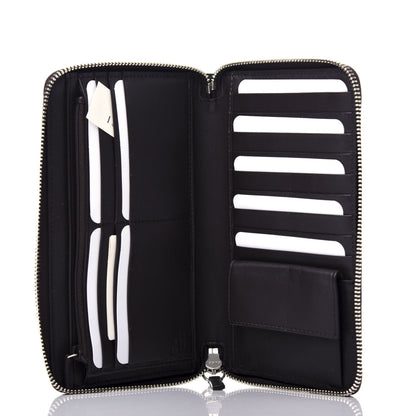 Gucci Microguccissima Large Zip Around Organizer Wallet Black 5 of 6