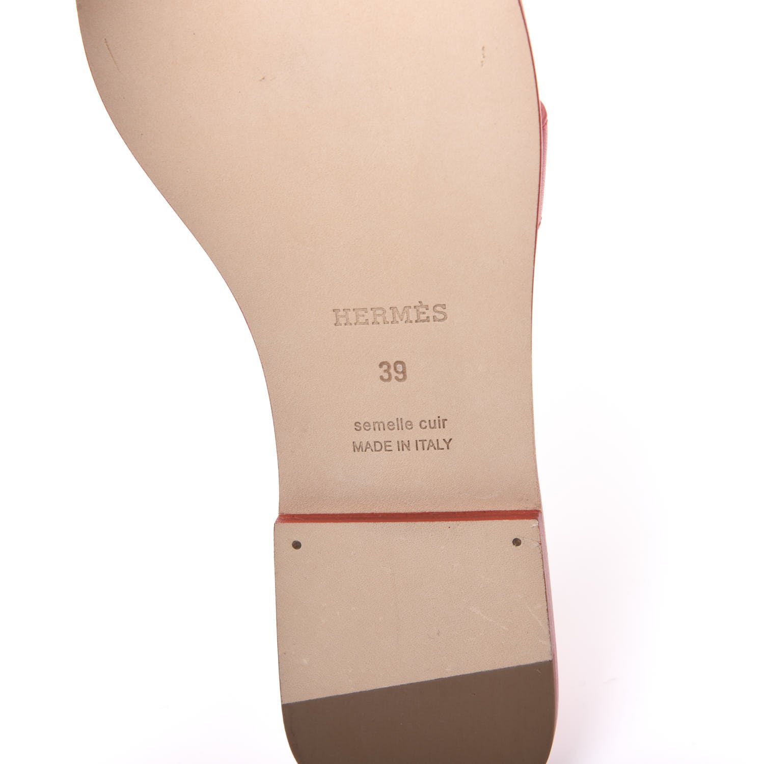 Hermes Calfskin Oran Sandals 39 6 of 8