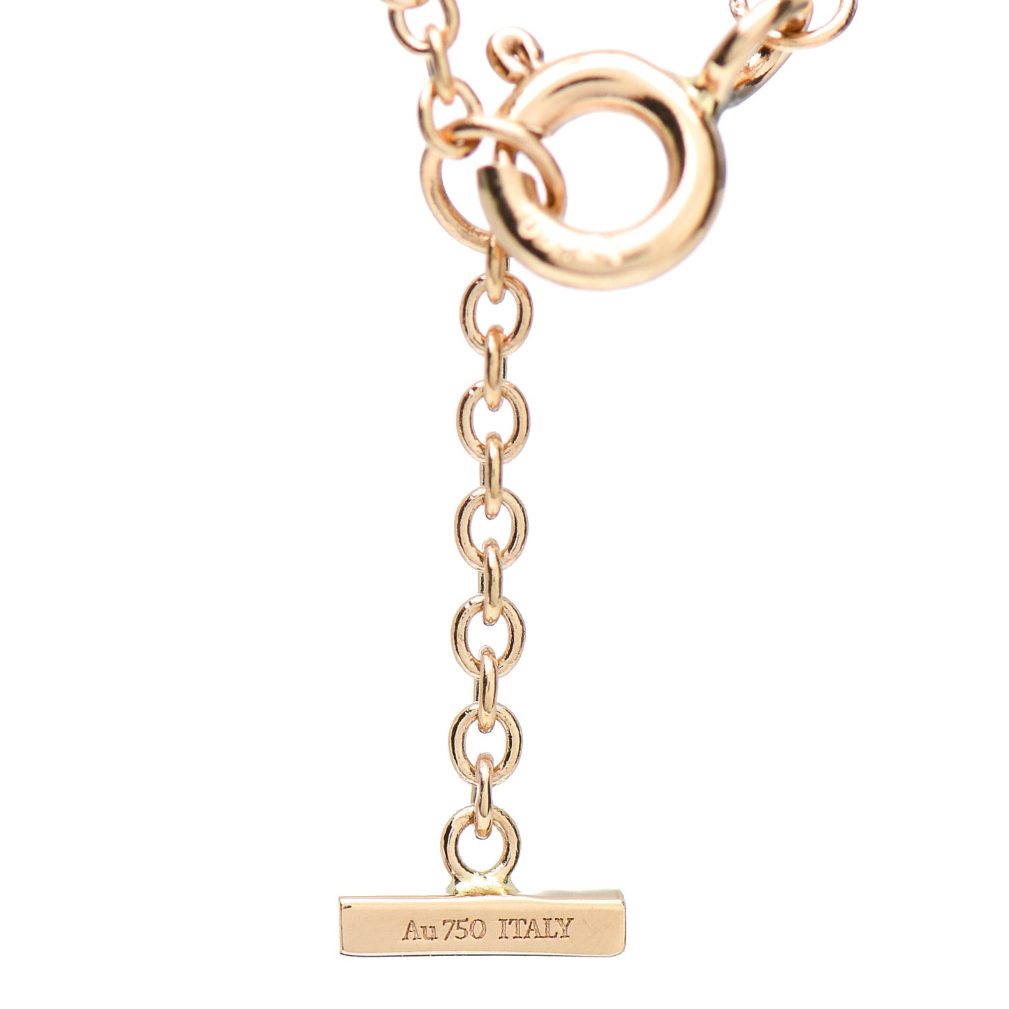 18K Rose Gold T Smile Bracelet