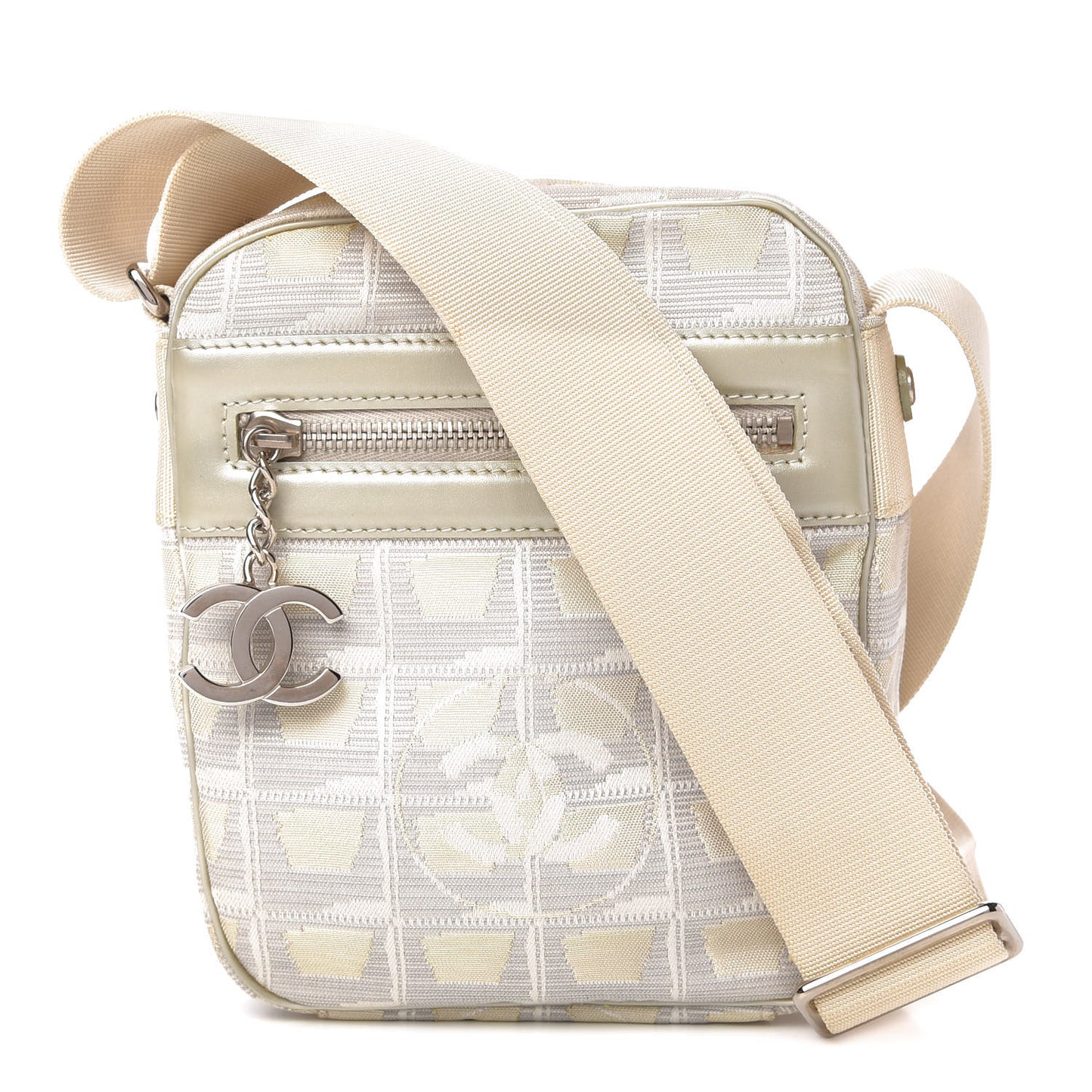 Nylon Travel Crossbody Bag Light Gold