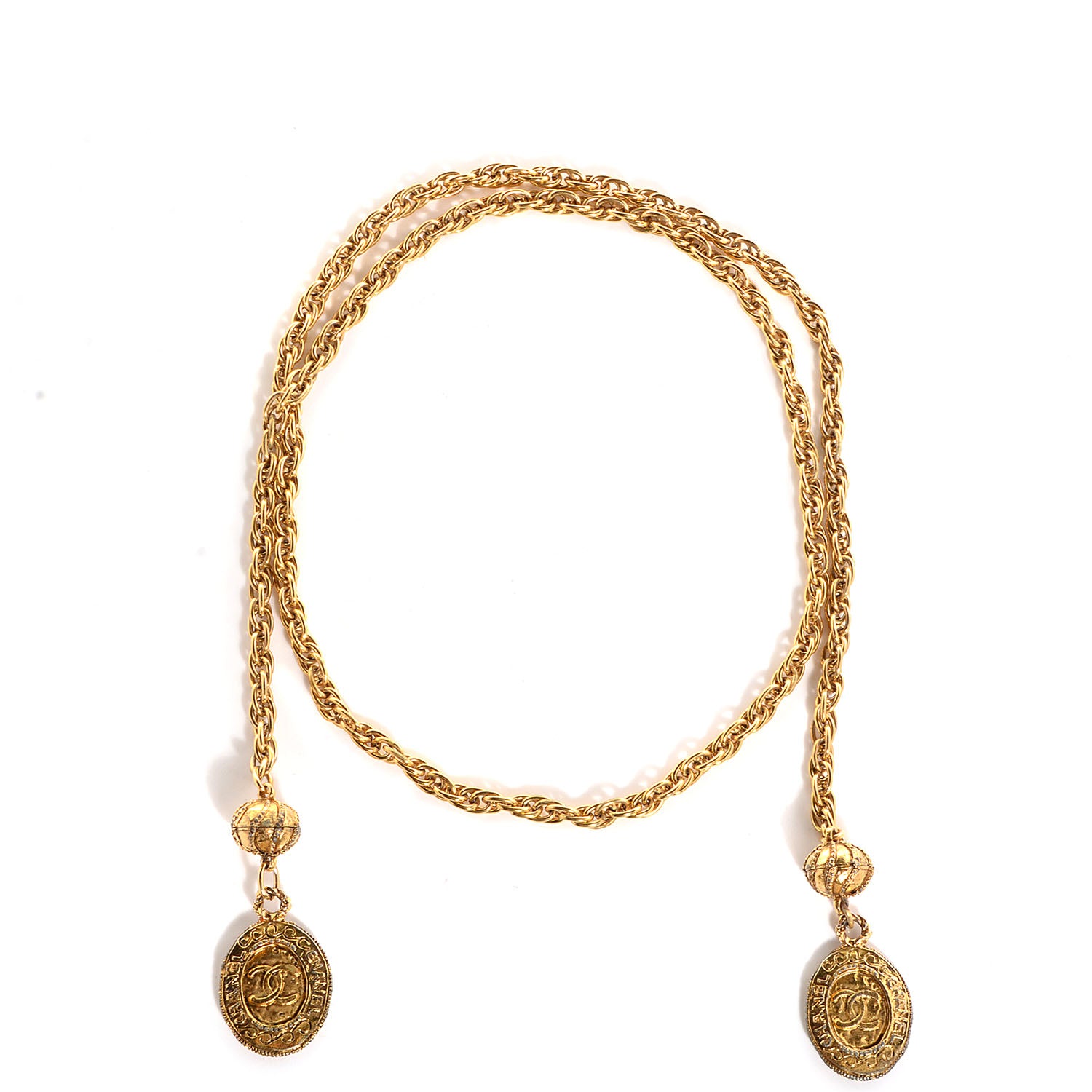 Chanel CC Medallions Necklace Gold 1 of 4