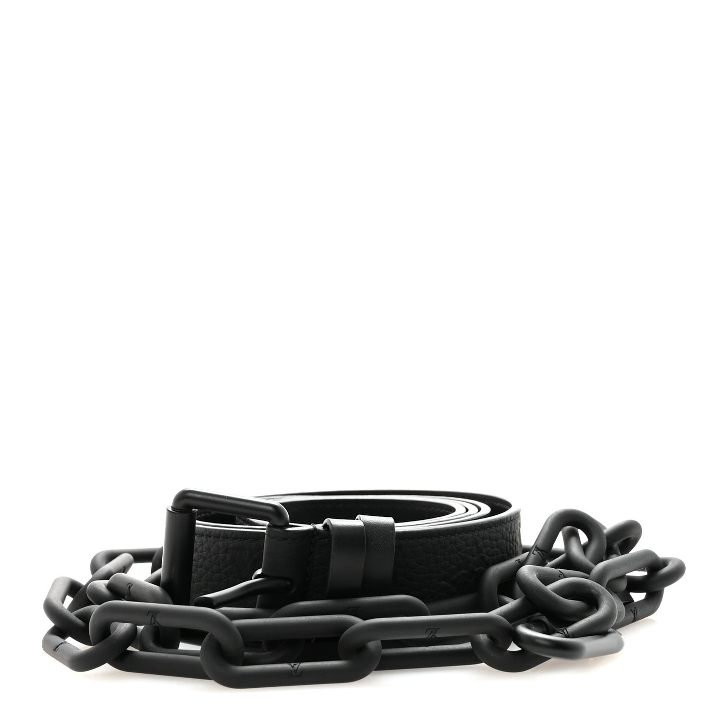 Taurillon Monogram Signature 35 MM Chain Belt 100 40  Black