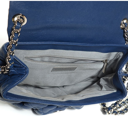 Chanel Washed Lambskin Medium Chain Around Messenger Navy Blue 6 of 8