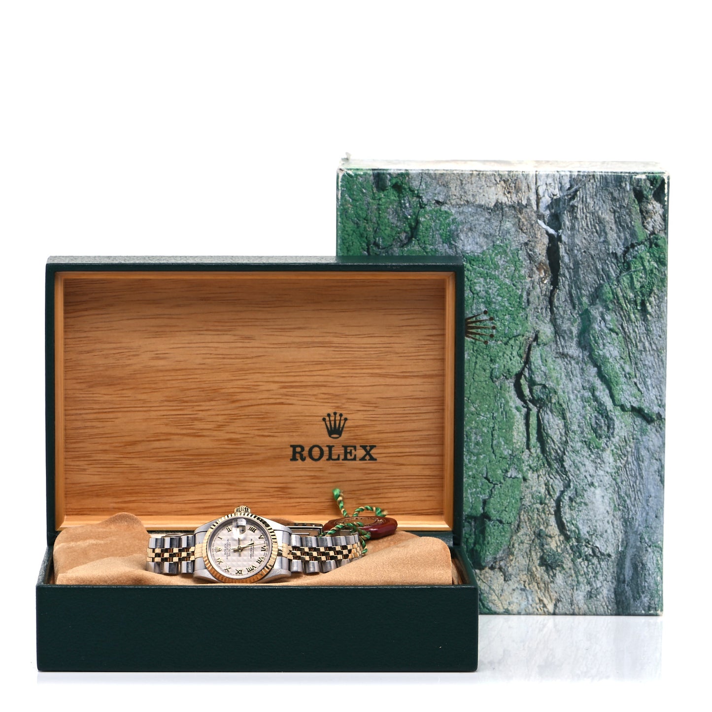 Stainless Steel 18K Yellow Gold 26mm Oyster Perpetual Datejust Watch White Roman 69173