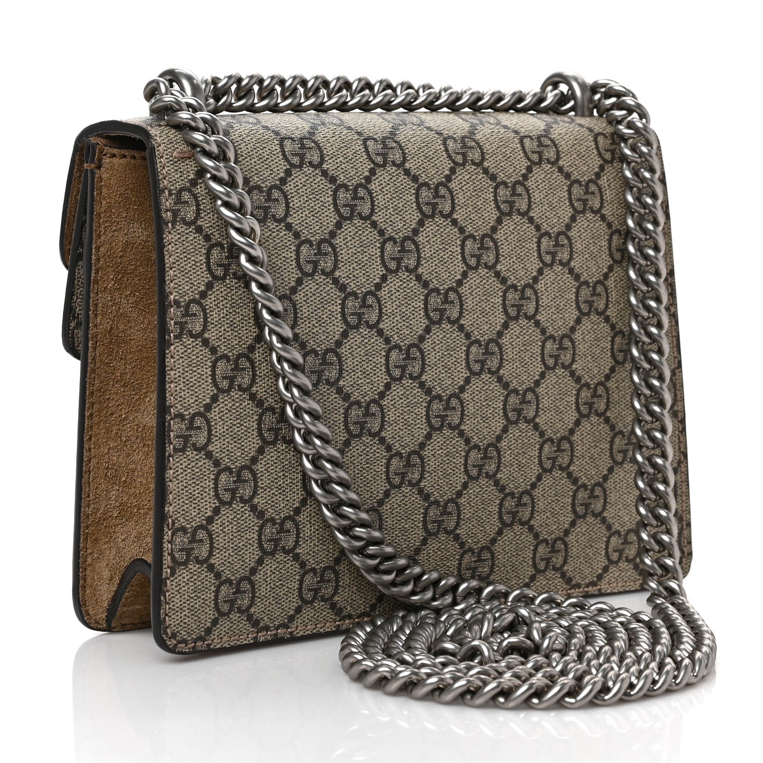 Gucci GG Supreme Monogram Mini Dionysus Shoulder Bag Taupe 3 of 10
