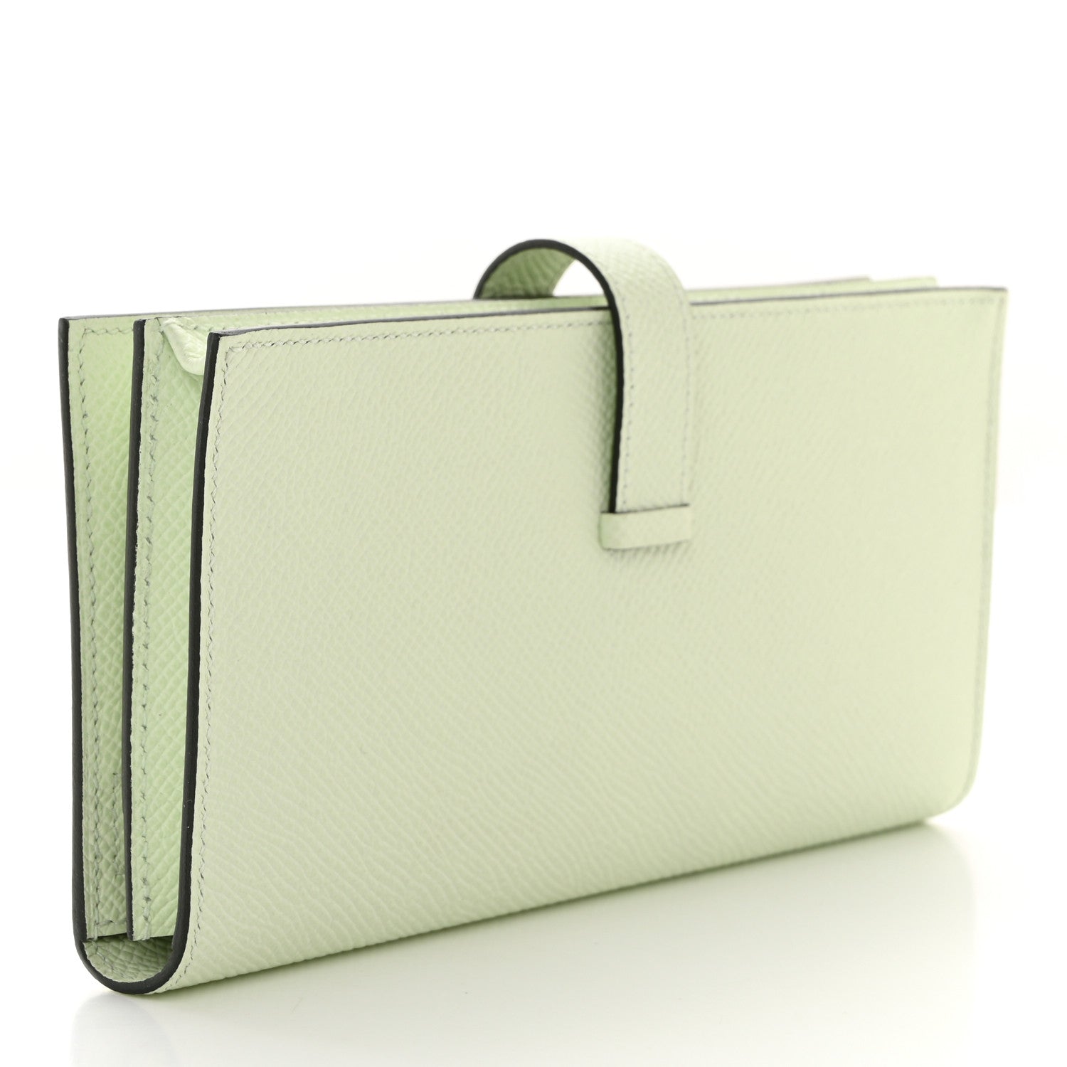 Hermes Epsom Bearn Gusset Wallet Vert Fizz 3 of 8
