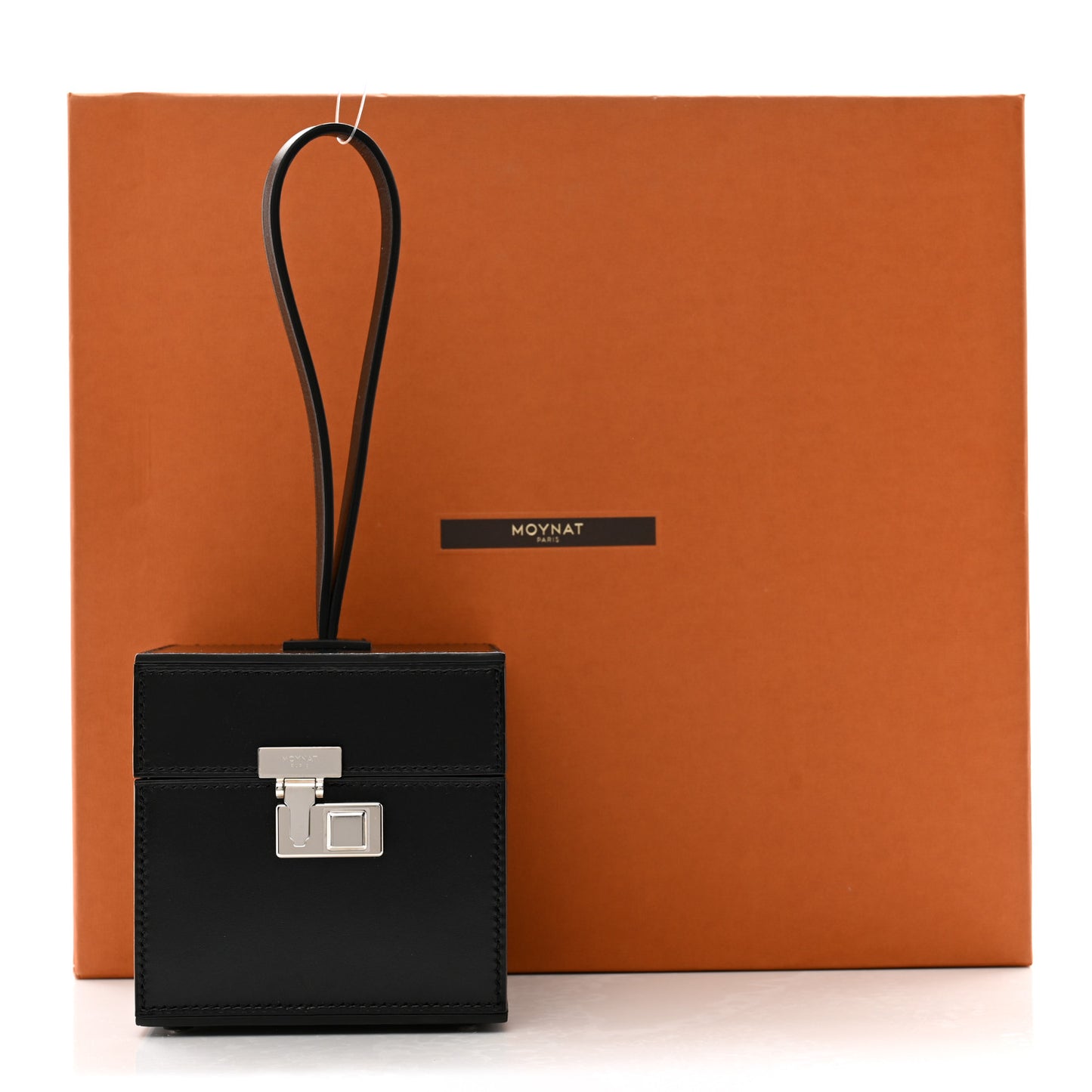 Calfskin Mini Vanity Case Clutch Black