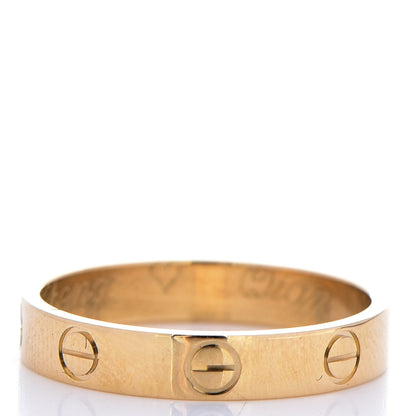 Cartier 18K Yellow Gold 3.5mm LOVE Wedding Band Ring 55 7.25 3 of 7