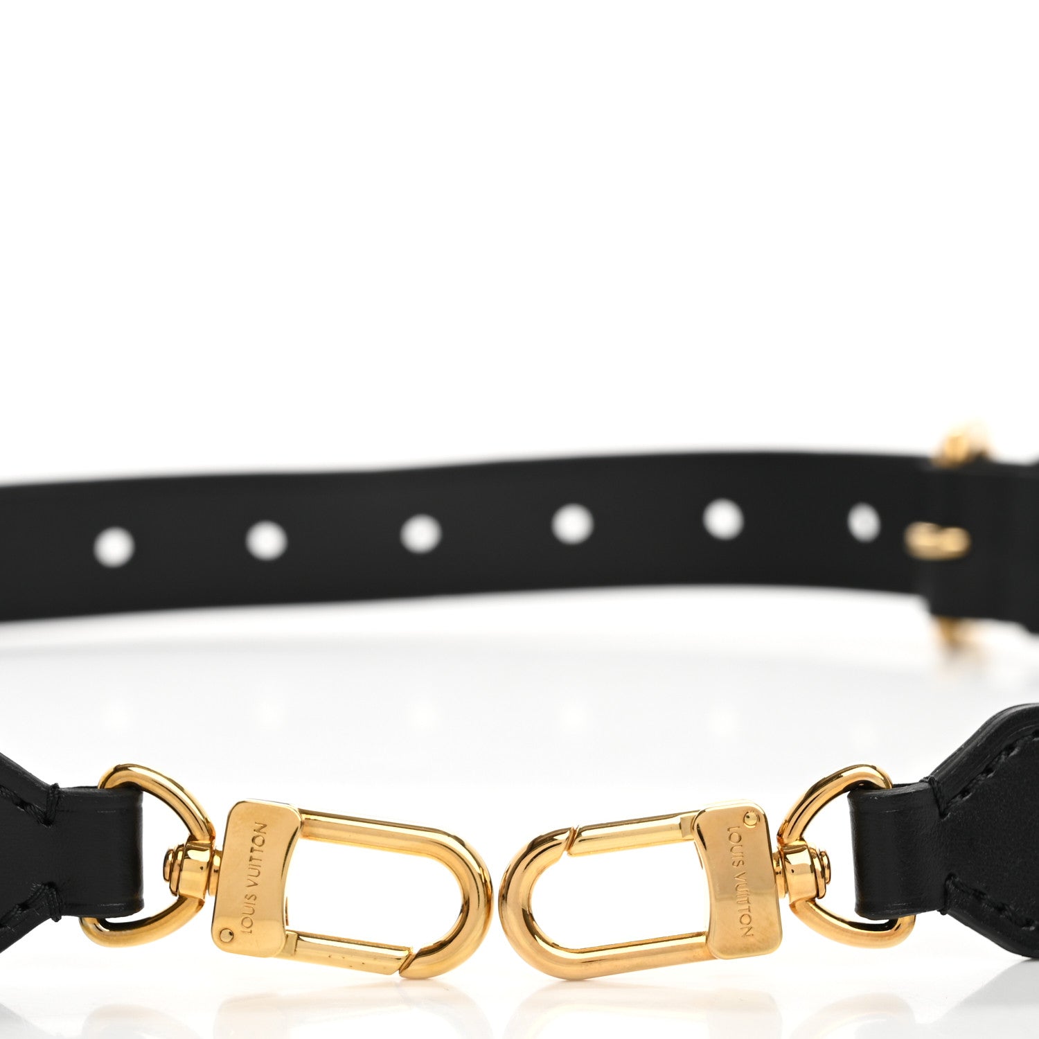 Louis Vuitton Calfskin Odeon PM Adjustable Shoulder Strap Black 6 of 6