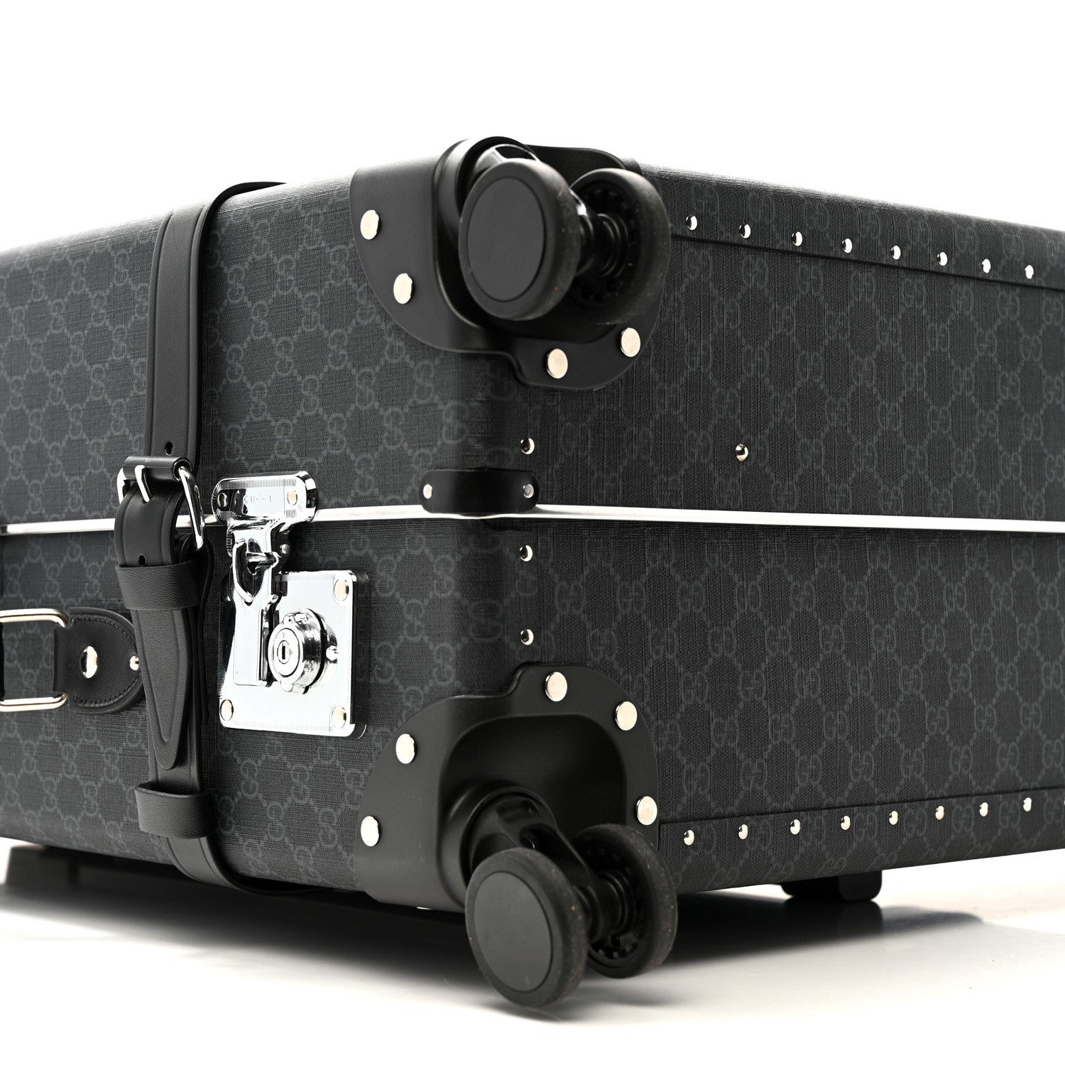 Gucci GG Supreme Monogram Medium Globe-Trotter Suitcase Black 13 of 24