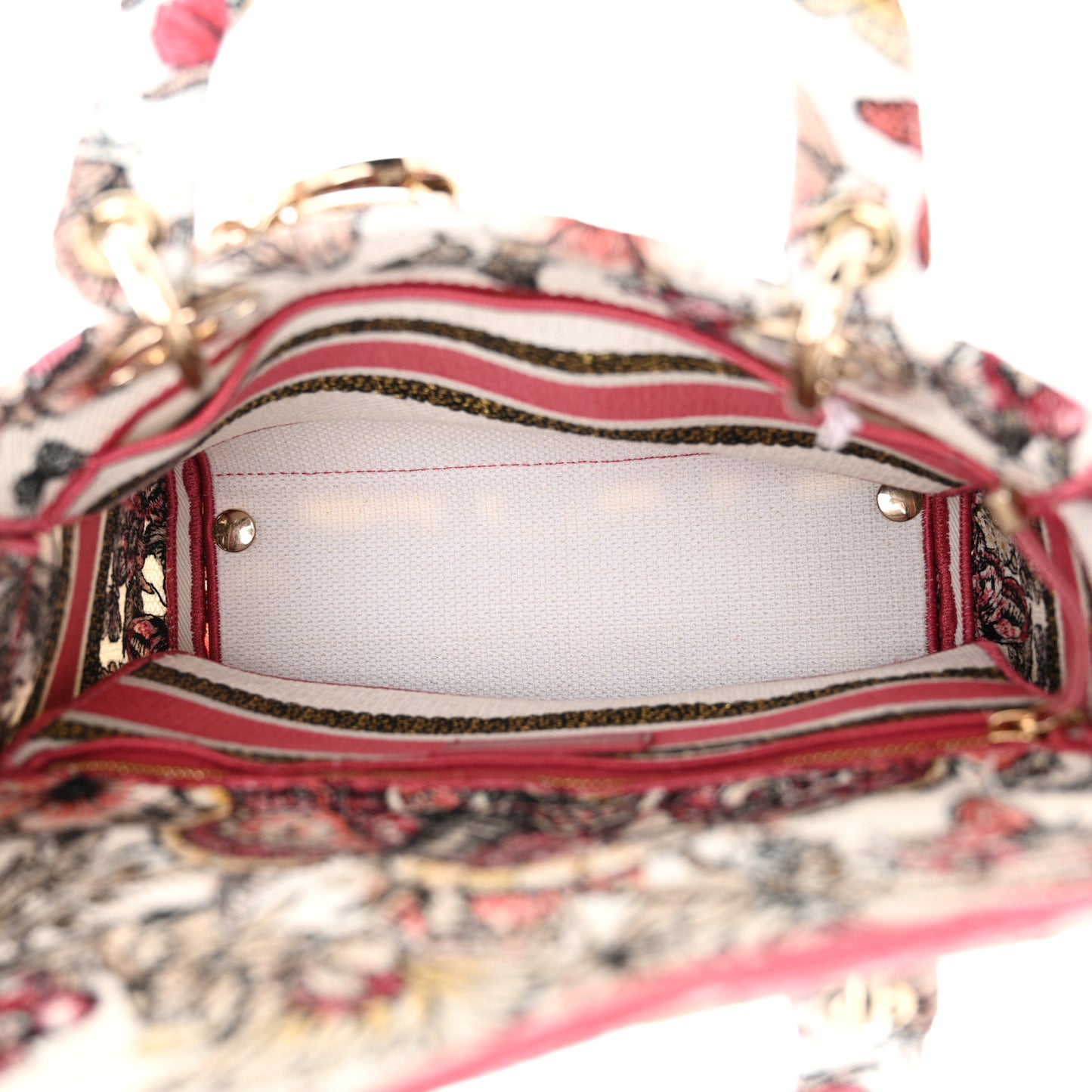Canvas Embroidered Butterfly Print Medium Lady D-Lite Multicolor