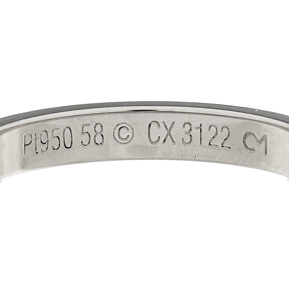 Cartier Platinum 3mm C De Cartier Wedding Band Ring 58 8.25 4 of 4
