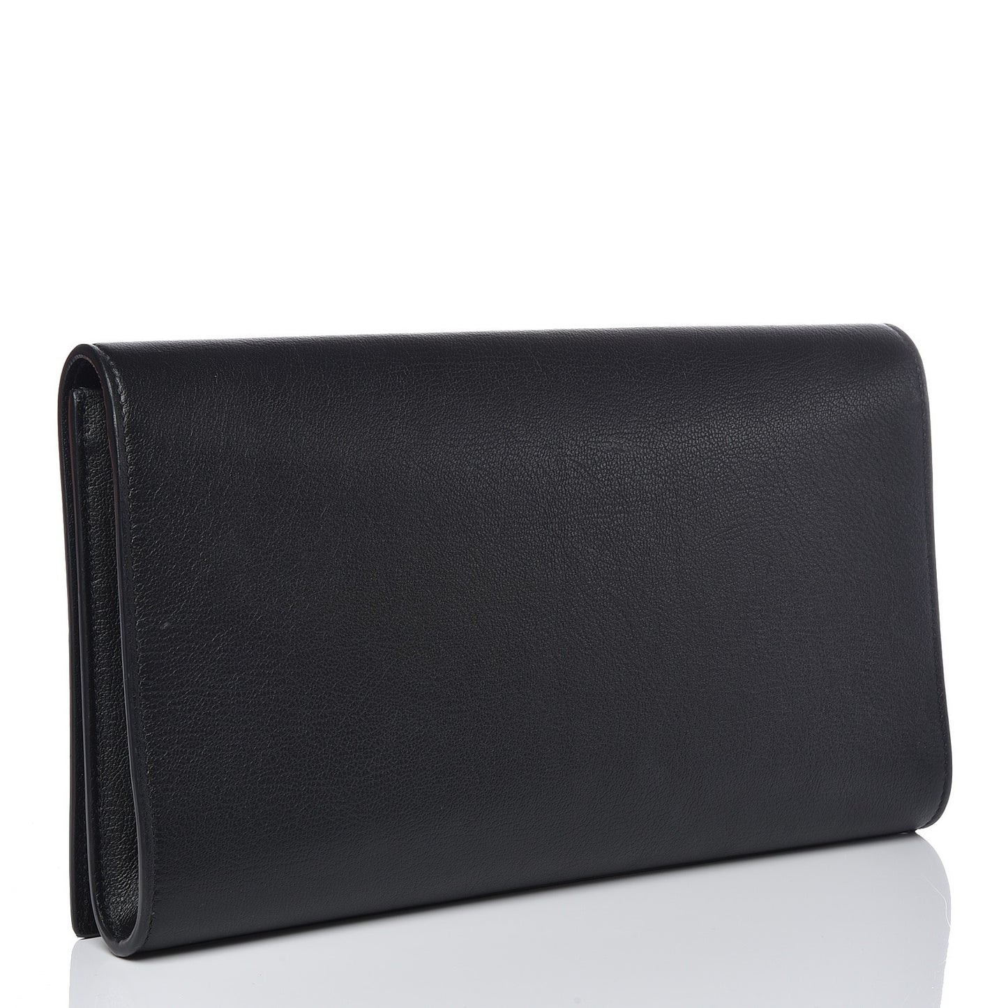 Calfskin Large Belle De Jour Clutch Black