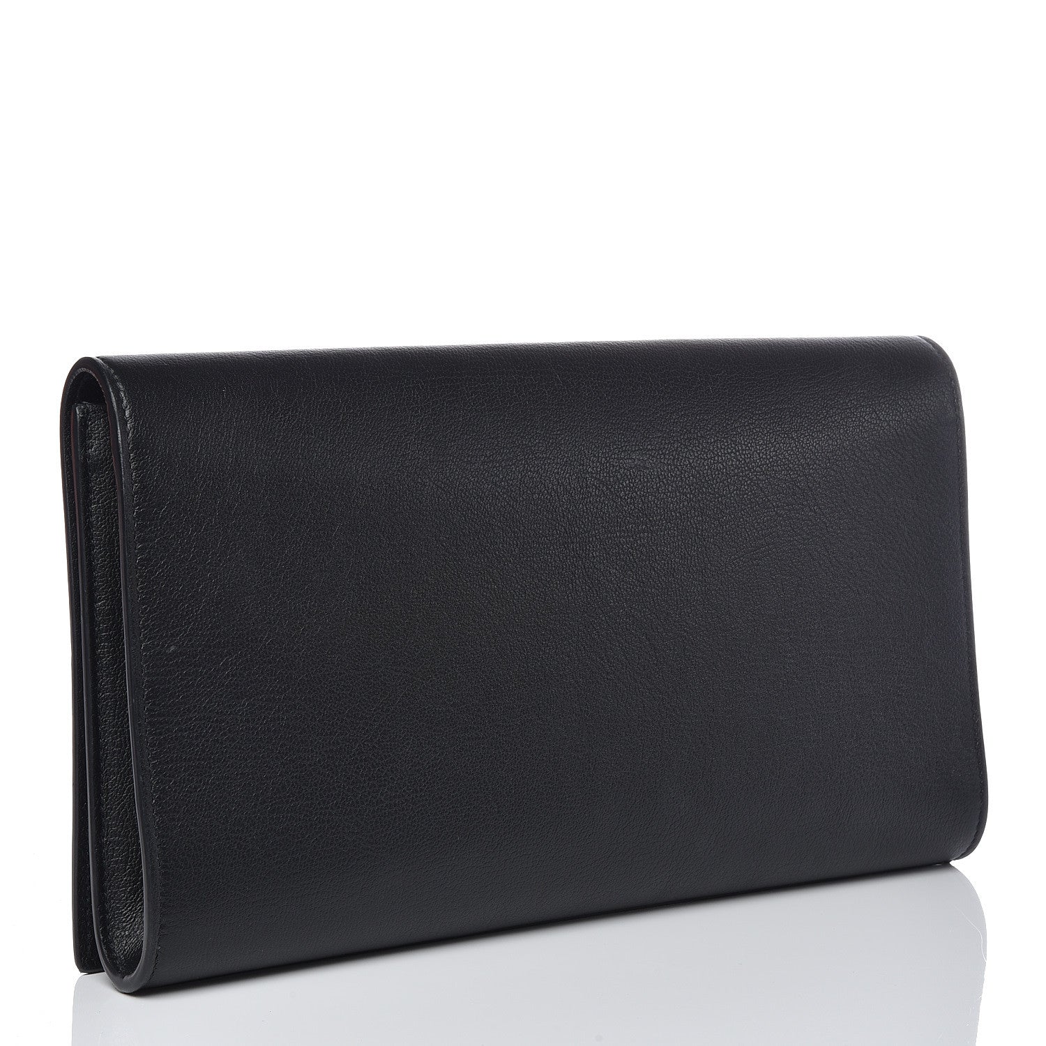 Saint Laurent Calfskin Large Belle De Jour Clutch Black 3 of 9